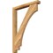 Ekena Millwork Imperial Block Rough Sawn Bracket w/ Offset Brace, Western Red Cedar, 4"W x 28"D x 40"H BKT0402X28X40IMP05RWR - alternate 1